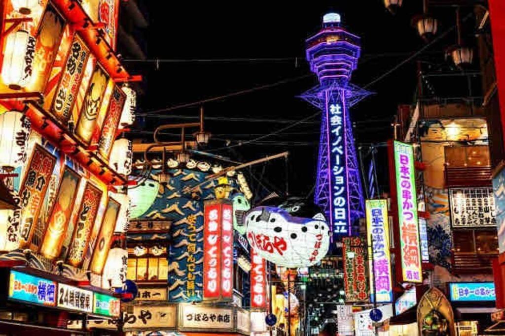 Wutong-40 Minutes Direct To Kansai Airport And 5 Minute Walk To Jr Or Subway Or Nankai Line And 1 Minute To Tsutenkaku The Landmark Of Osaka And Many Japanese Bistros Nearby Ngoại thất bức ảnh